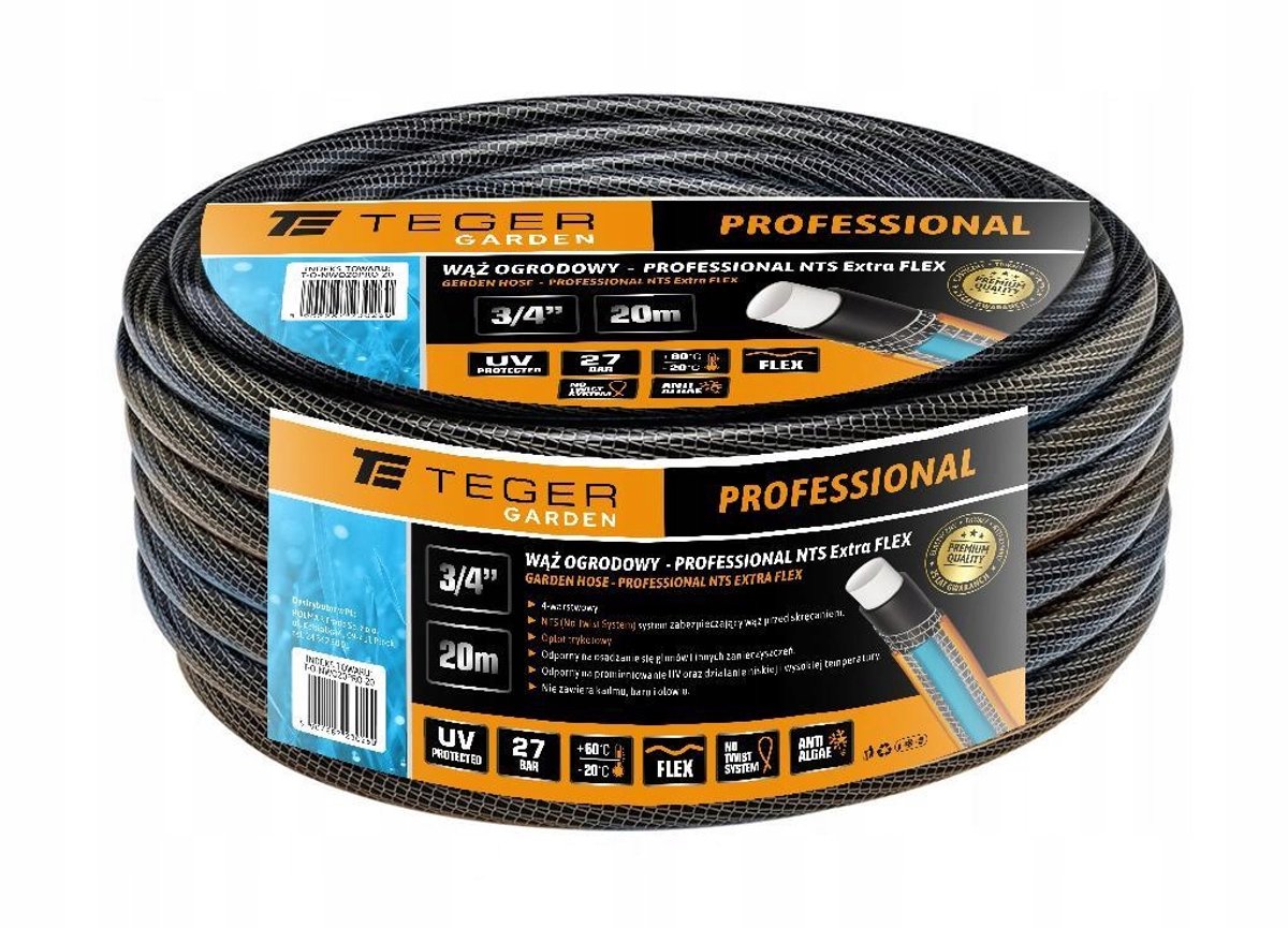 Professionele Flexibele Tuinslang 3/4" - 20m