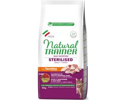 Natural Trainer Sterilised Kalkoen 10 kg - Kattenvoer voor gecastreerde/gesteriliseerde katten