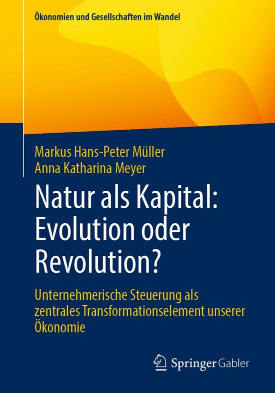 Business and Economics (German Language) - Natur als Kapital ... - cover