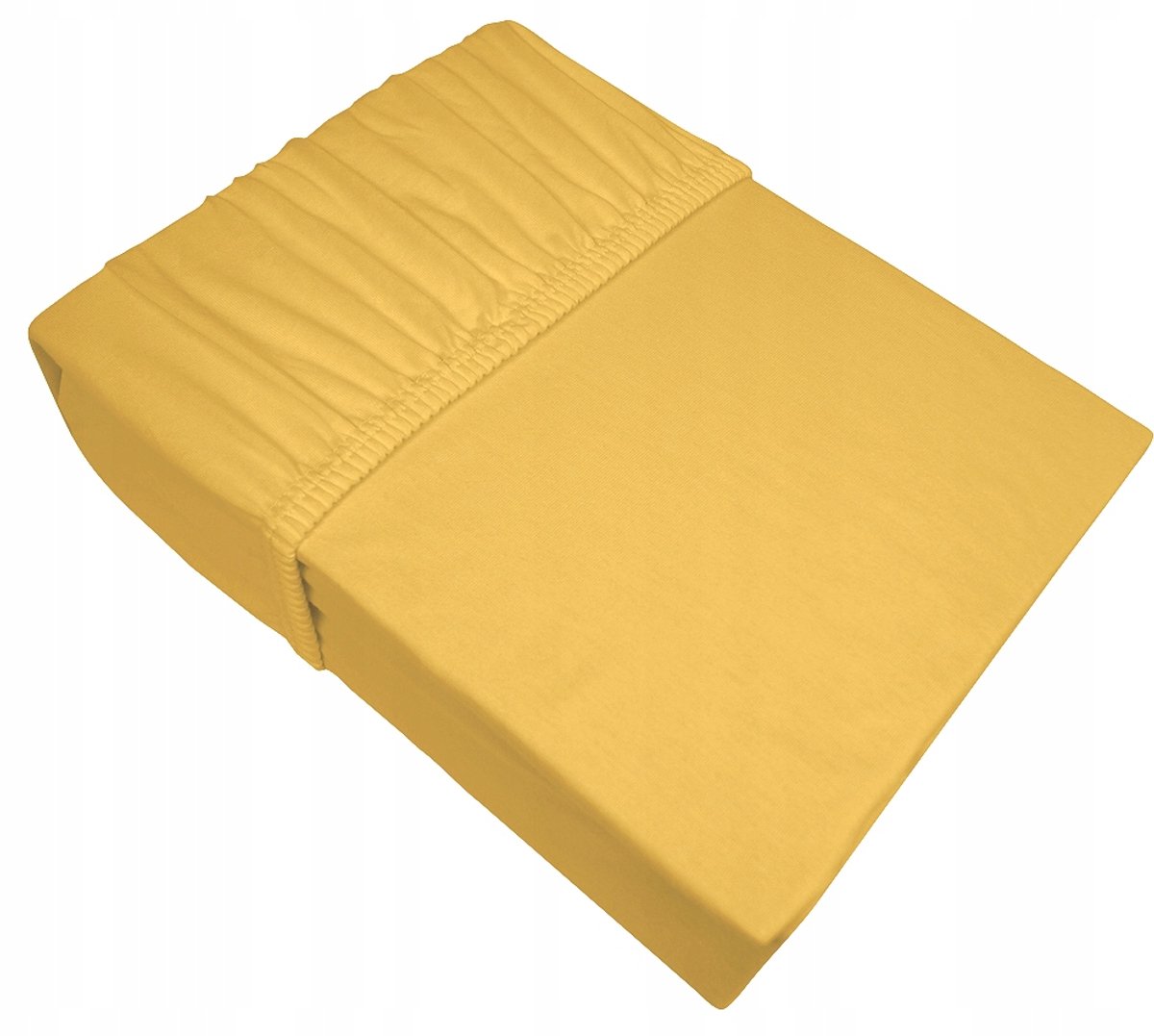 Jersey hoeslaken met elastiek 180x200 cm - Kurkuma