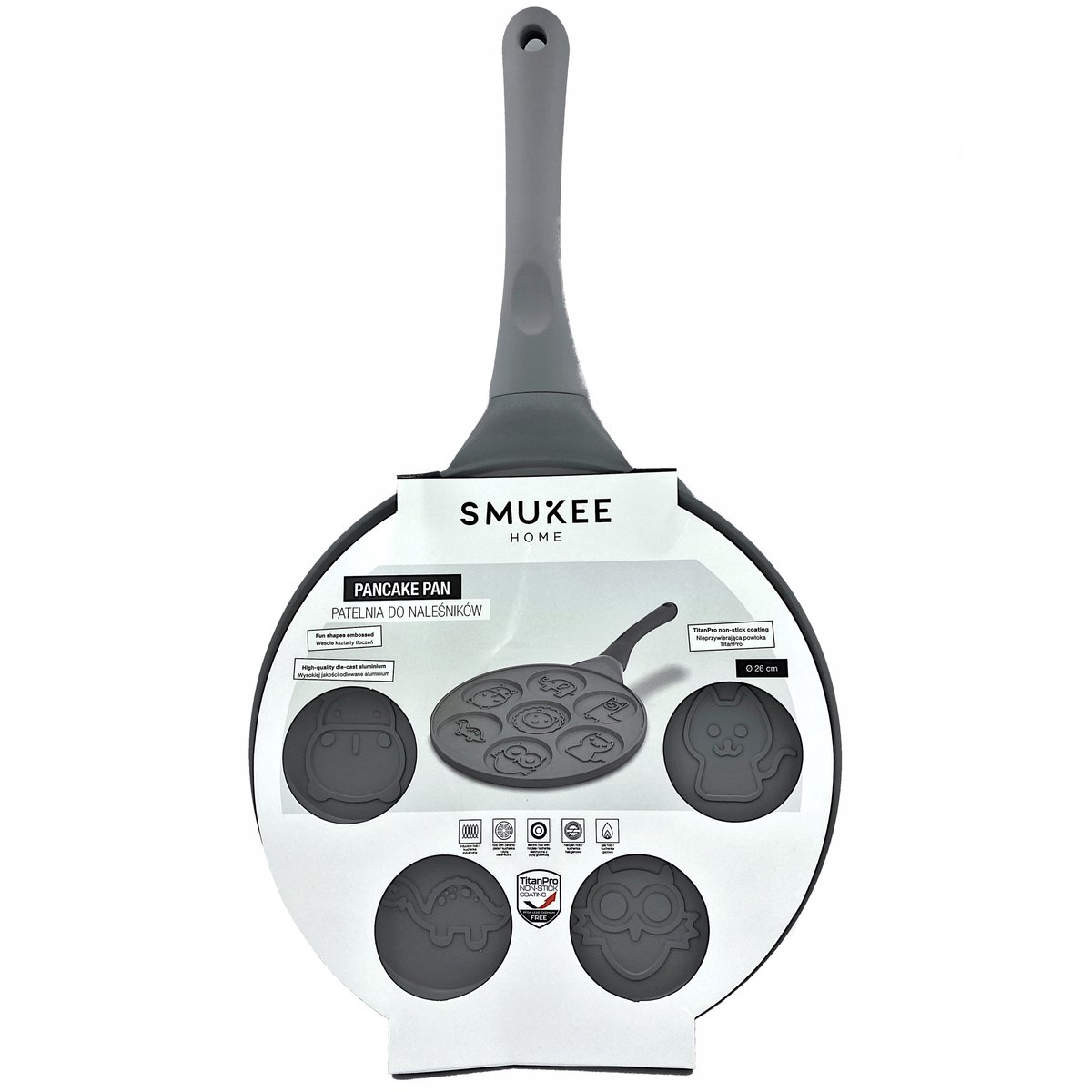 Smukee Koekenpan 26 cm TitanPro - Perfect voor Pannenkoeken & meer