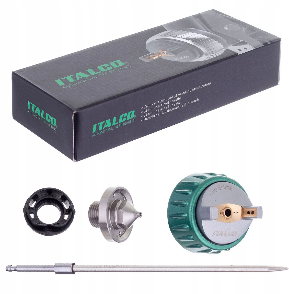 Italco Shine MINI HVLP 1.0mm Vervangingsmondstuk voor Spuitpistool