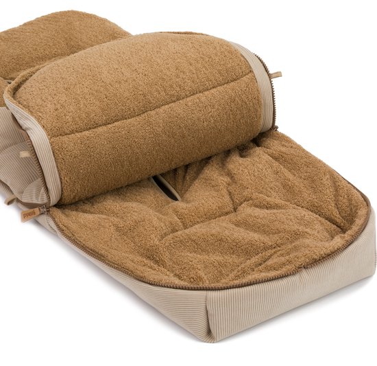 Winter voetenzak kinderwagen - Antislip - Thermoregulerend - Waterafstotend - Corduroy - Nature - Fillikid van Merkloos — afbeelding 2