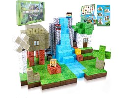 foto van Selevie Magnetische bouwset - Magnetic Building Blocks - Speel & Leermiddel voor Creativiteit (192 Stukken) - magnetische blokken - Magna tiles