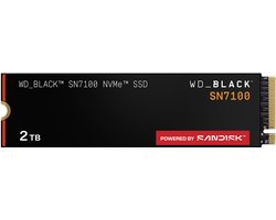 Western Digital Black SN7100 - Interne SSD - PCI Express 4.0 x4 - NVMe M.2 2280 3d v-nand (TLC) - 2 TB