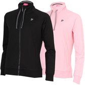 2-Pack Donnay - Stretch Vest met kraag (Jamie) - Sporttrui - Dames - Black/Pink (1071) - maat 3XL