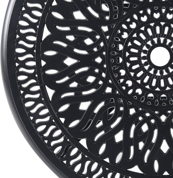 Beliani ANCONA - Table de Jardin - Zwart - Aluminium