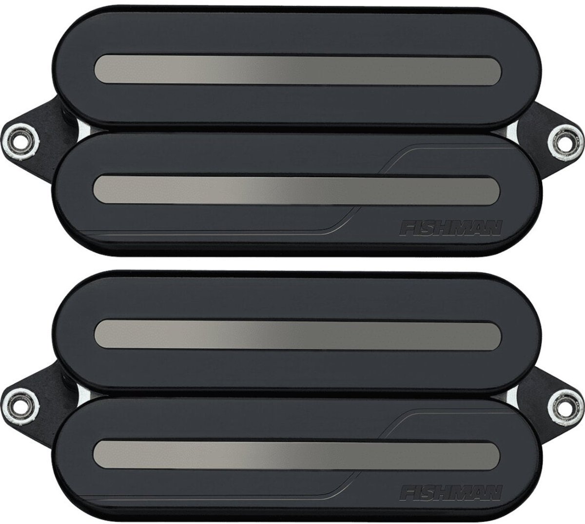 Fishman PRF-MO6-SBB Fluence Open Core Modern Humbucker Set 6-String Black / Black Nickel Rails actieve elementenset