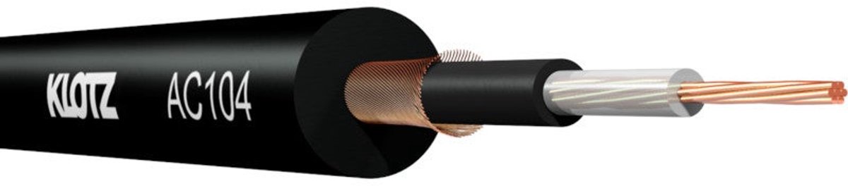 Klotz AC104SW.050 audiokabel, 0.22 mm², ø 6.1 mm, 50 m