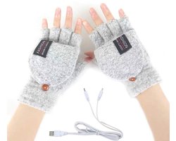 Verwarmde handschoenen, zilver, aan beide kanten verwarmend, houden je de hele winter warm