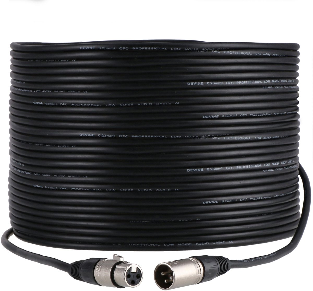 Devine MIC100/20 XLR microfoon- en signaalkabel 20 meter