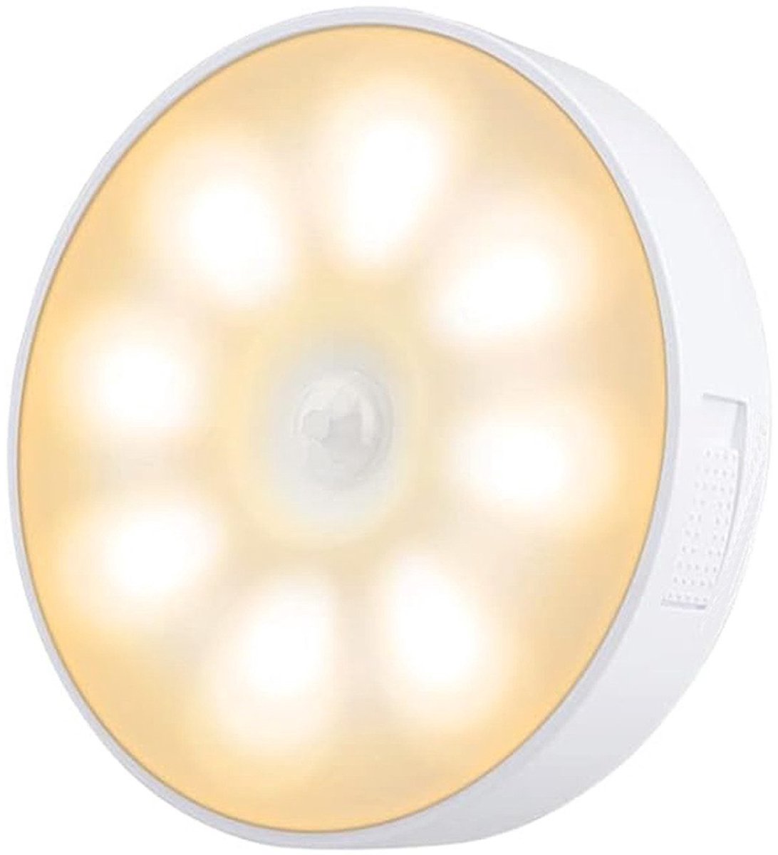 IBETTERTEC - Wandlamp LED Nachtlampje - met Bewegingssensor - LED Onderbouwlamp - Oplaadbare Draadloze Wandlamp - LED Tafellamp - USB Oplaadbaar - Warmwit - Bewegingssensor Licht voor Trappenhuis Gang Slaapkamer