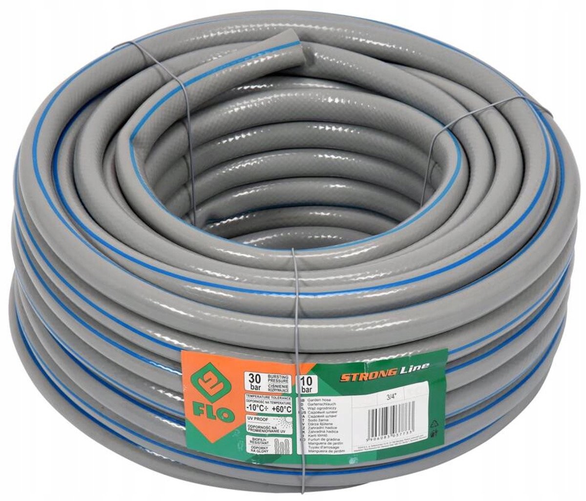FLO Strong Line Tuinslang 3/4" 20m - Versterkt & Duurzaam