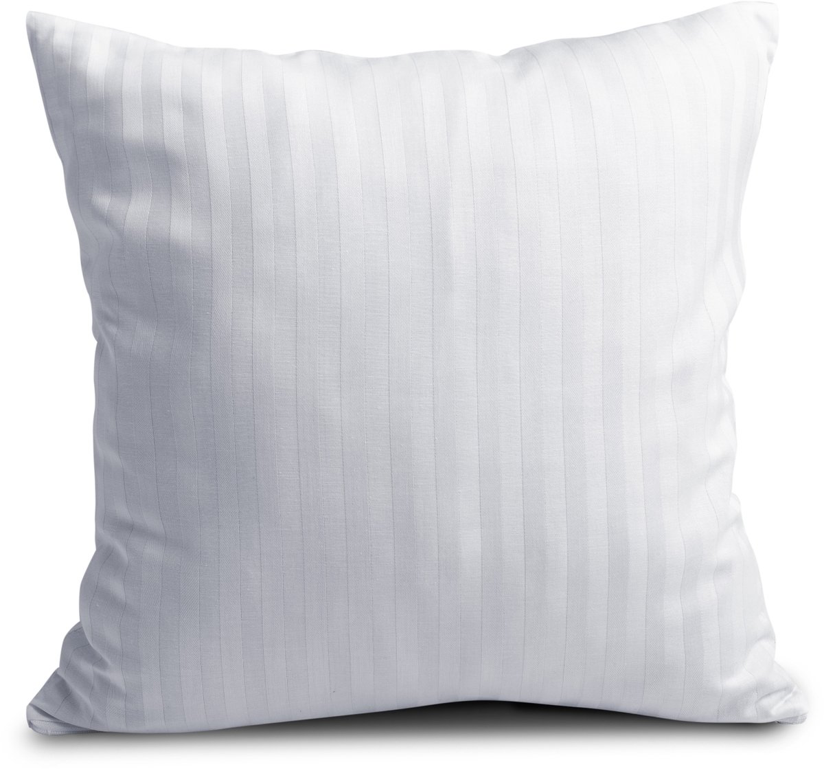 Matex Damast Kussensloop Wit 40x40cm - Elegante Strepen