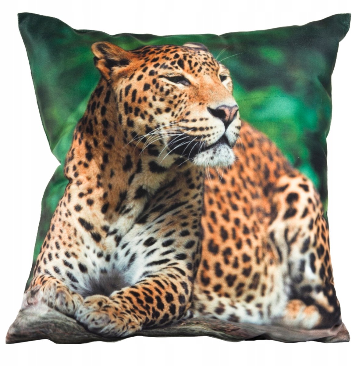 Decoratieve Kussensloop 40x40cm Jungle Welur met Verborgen Rits