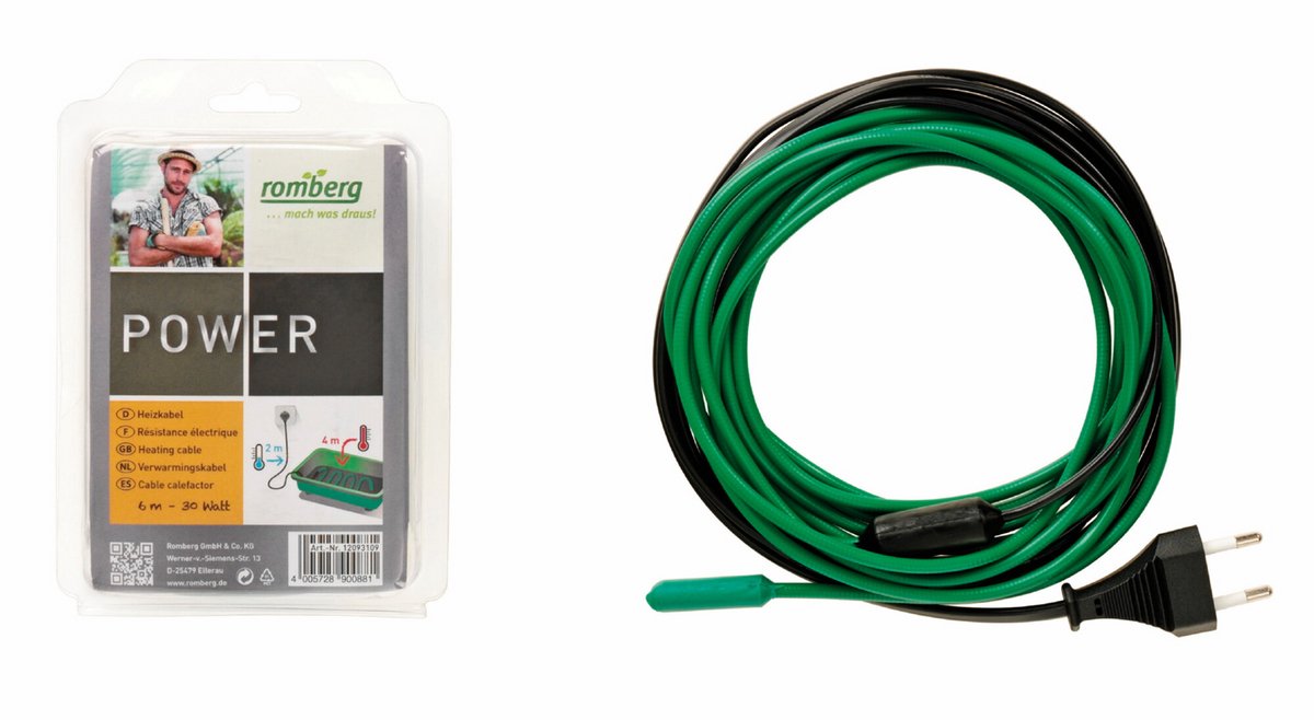 Romberg verwarmingskabel M 6 m - 6 m (4 m verwarmbaar) - 30 watt
