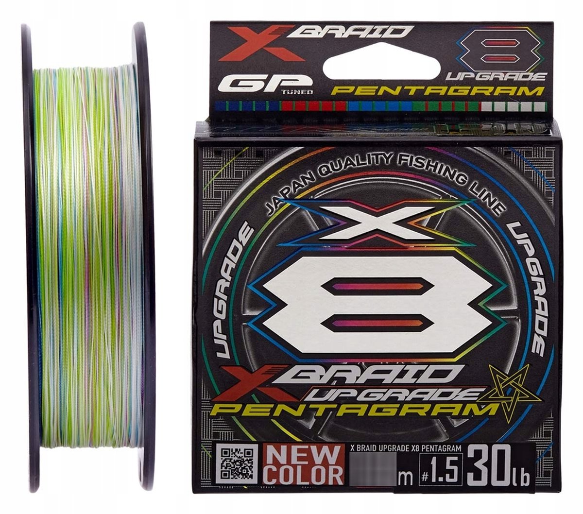 YGK X-Braid Upgrade X8 Pentagram 200m 0.235mm Multikleur Vislijn