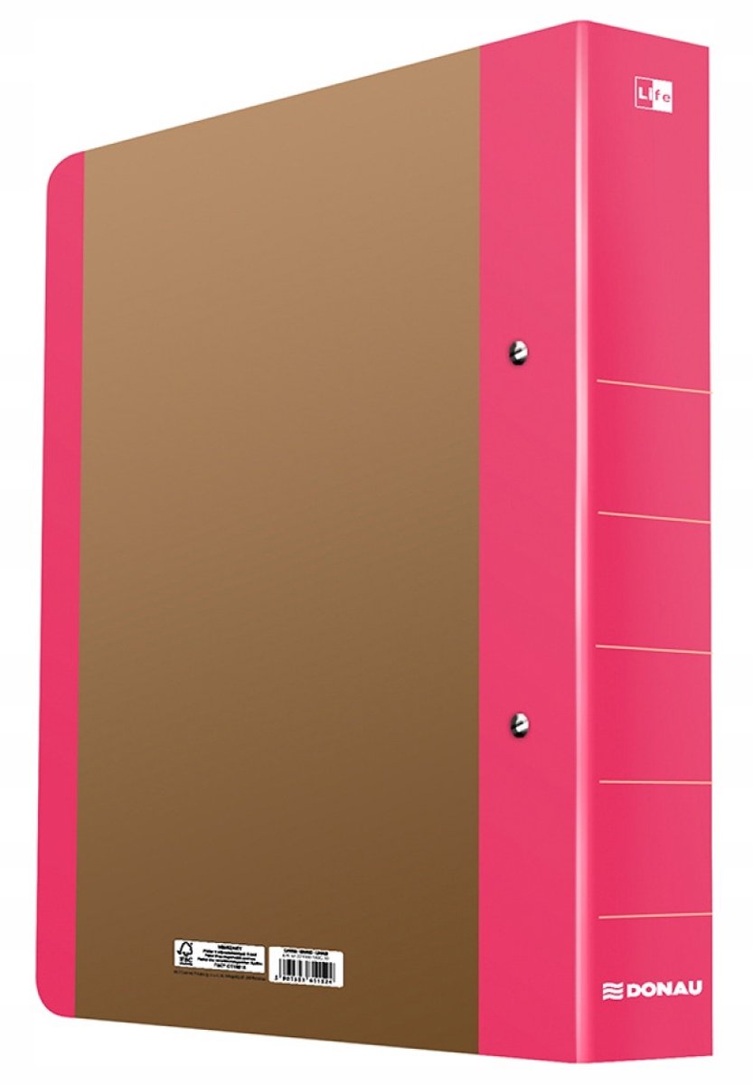 Donau Life Ringband A4 50mm Roze - 2 Ringen
