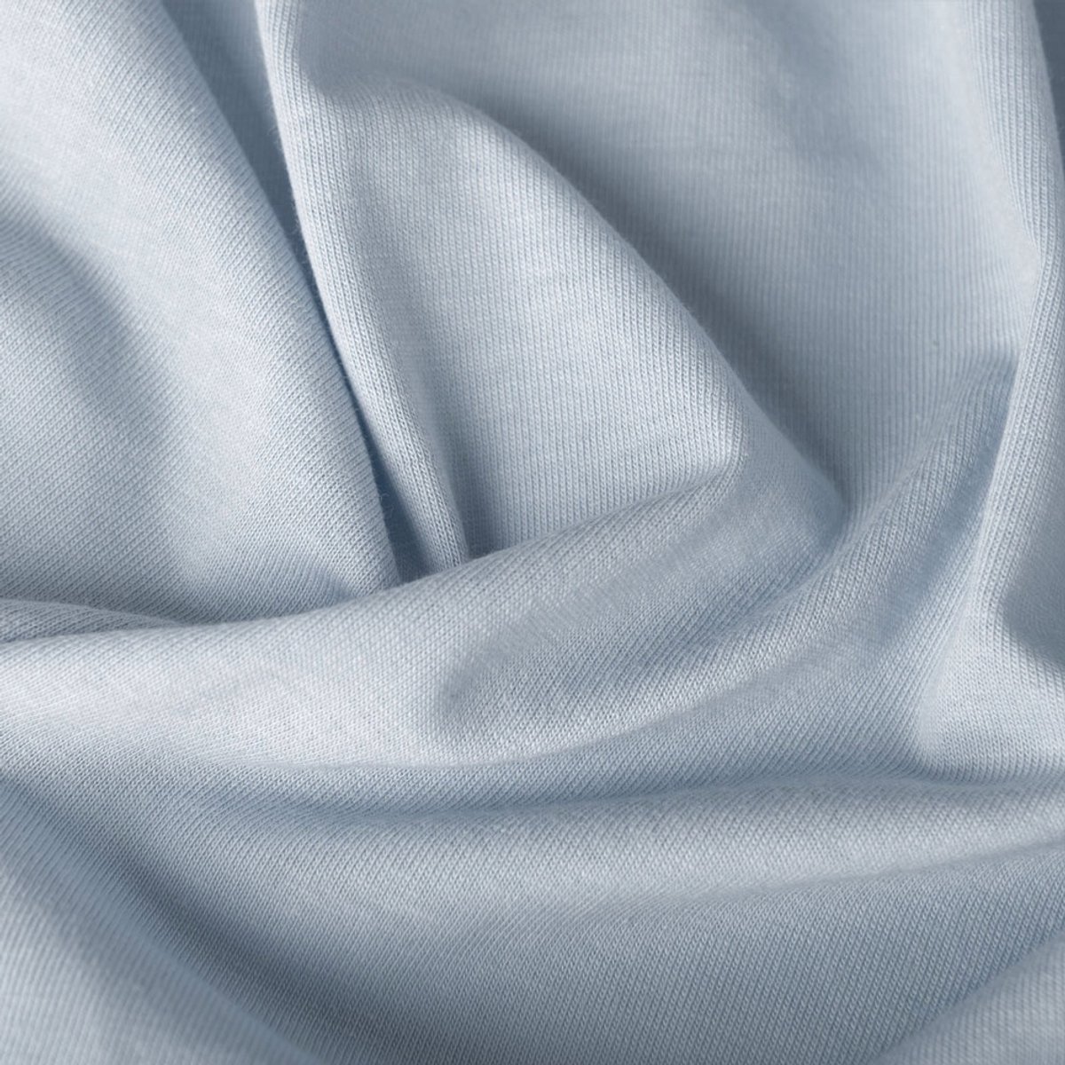 Jersey hoeslaken met elastiek 160x200 cm, premium katoen, blauw
