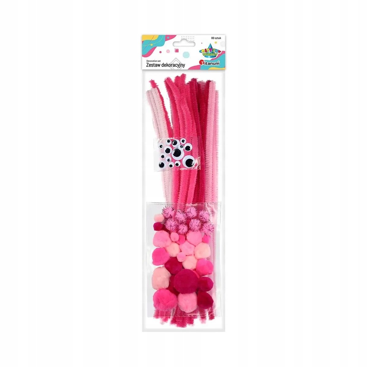 Creatieve Knutselset Roze - 80 Delen