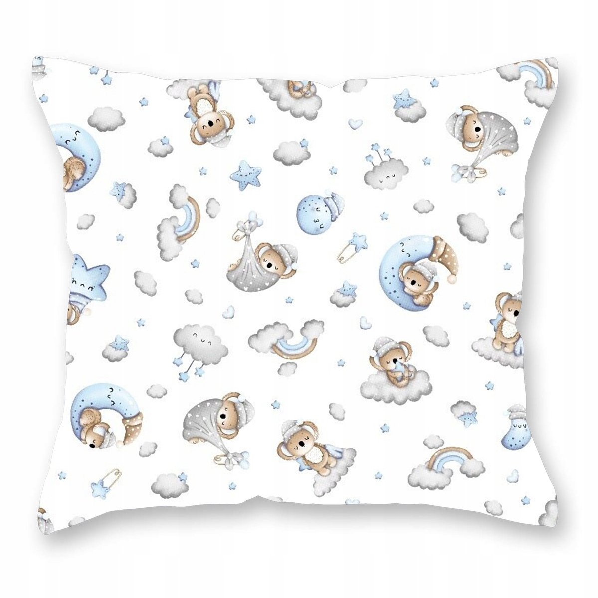 Kinder Kussensloop Katoen 40x40cm - Koala & Wolken
