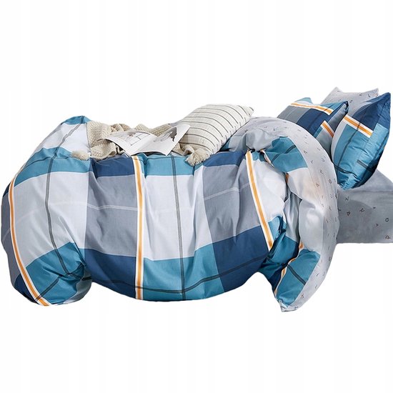 Jacobson Dekbedovertrek Set 200x200 cm met 2 kussenslopen 80x80 cm – 100% katoen – met ritssluiting – percale beddengoed (200 x 200 cm, wit, 3-delig