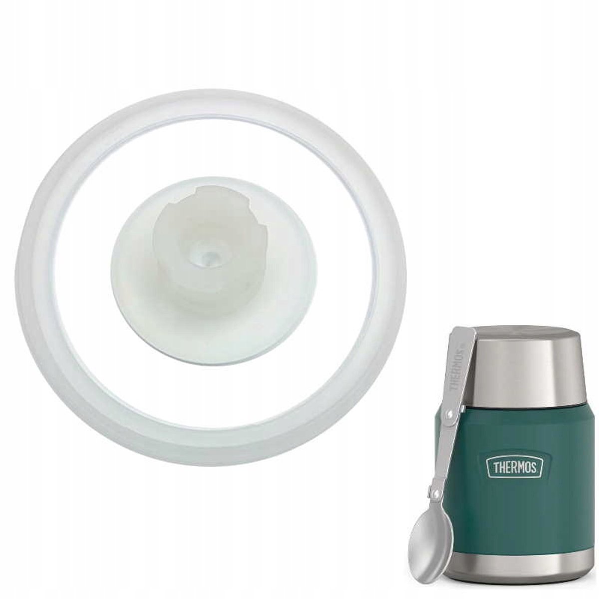 Thermos Voedselcontainer Dichting met Opvouwbare Lepel Icon 17308x