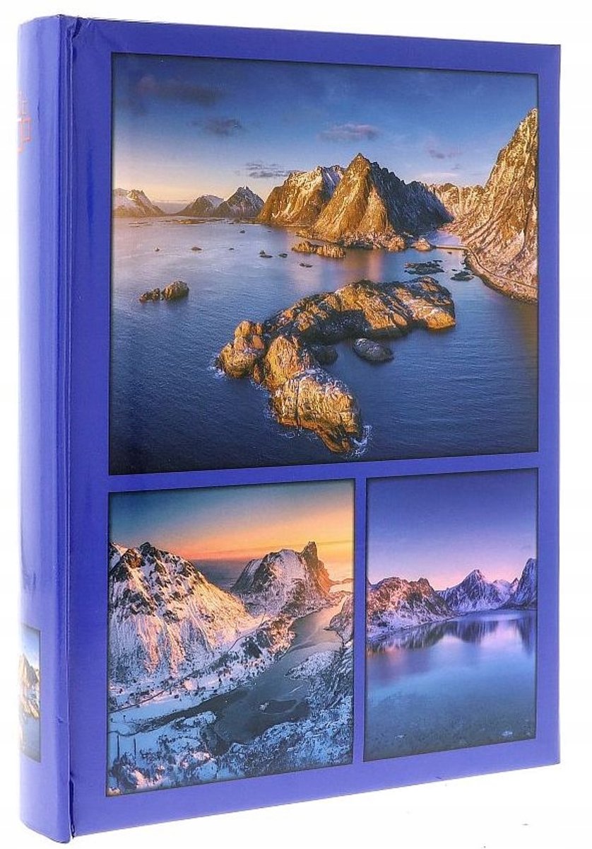 Fotoboek voor 200 foto's 10x15 cm, genaaid, met beschrijvingsruimte