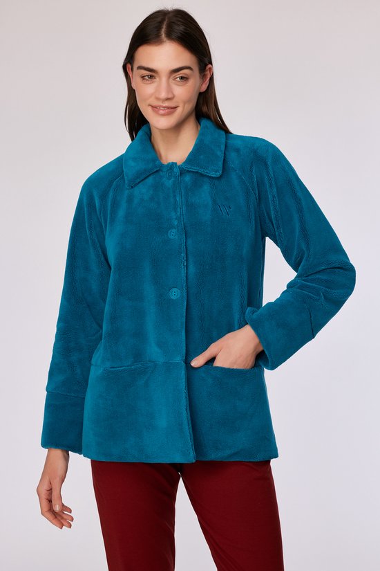 Veste courte femme Woody vert-bleu - taille M