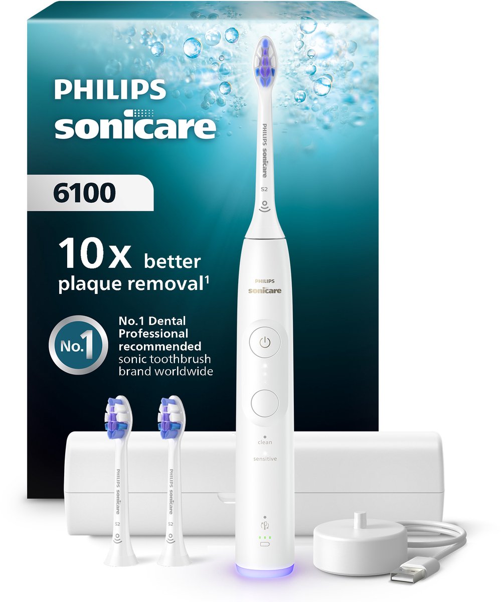 Philips Sonicare 6100 HX7400/02 Elektrische Tandenborstel met Druksensor - Philips Consumer Lifestyle - €114,95