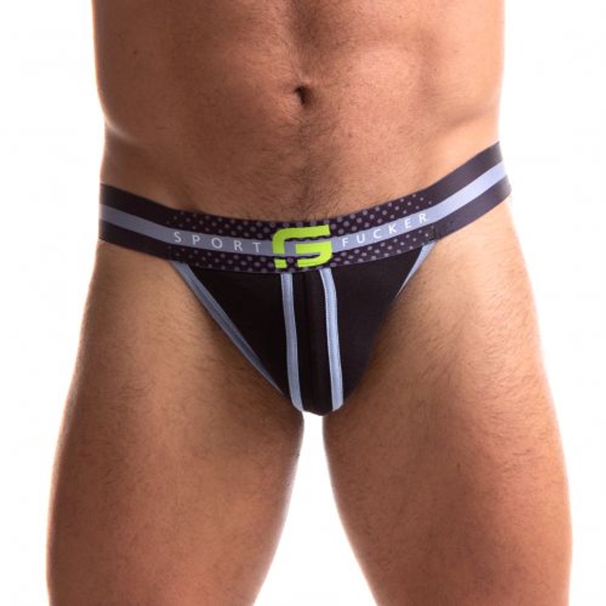 Sport Fucker Jersey - Jockstrap - Zwart/Neon XXL