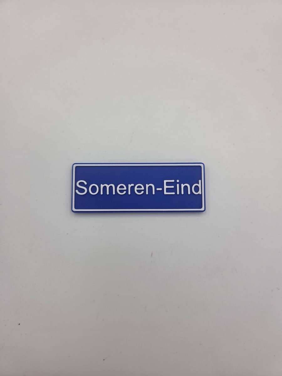 Koelkast Magneet plaatsnaam 8 X 3 CM Someren-Eind