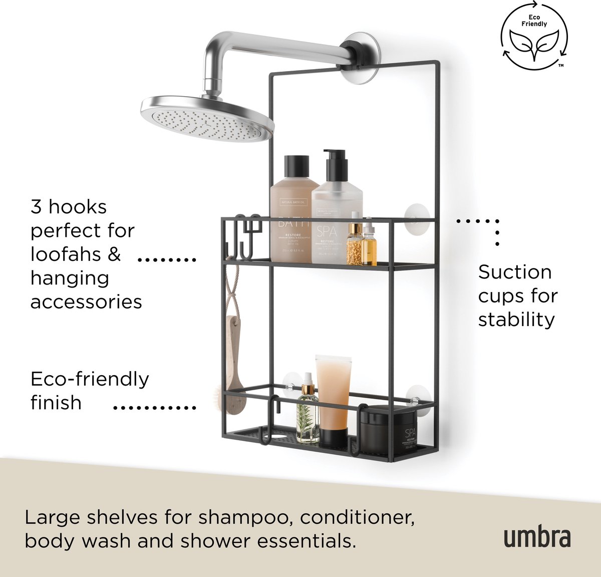Umbra Cubiko wandplantenbak 72 cm • Zwart • de Bijenkorf