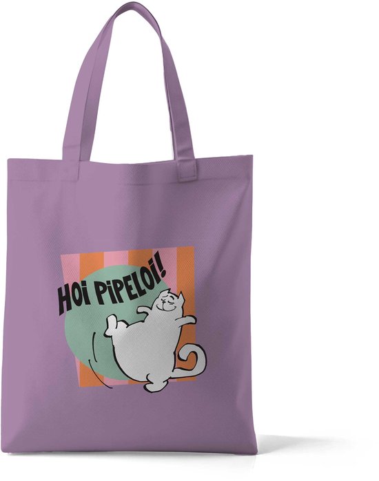 Libelle Jan, Jans en de kinderen - Katoenen tas - Paars