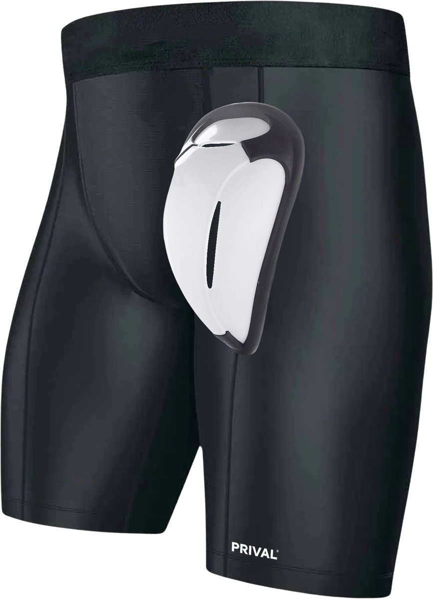 Prival Compressieshort met Kruisbeschermer – Inclusief Cup