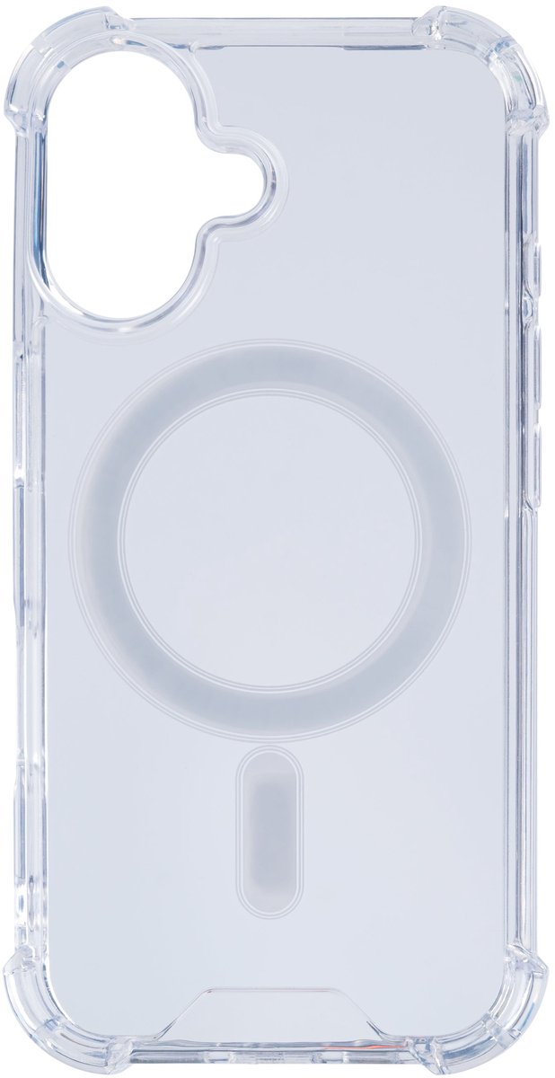 Rixus Anti-Burst Case With MagSafe For Apple iPhone 16 Plus Transparent