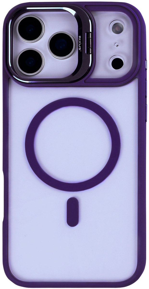 Rixus Classic 03 Case With MagSafe For Apple iPhone 17 Pro Max Deep Purple