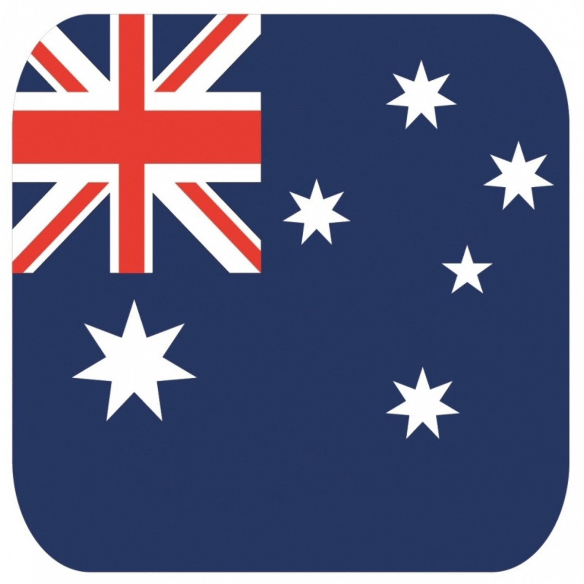 Bierviltjes Australische vlag vierkant 15 st - onderzetter viltjes