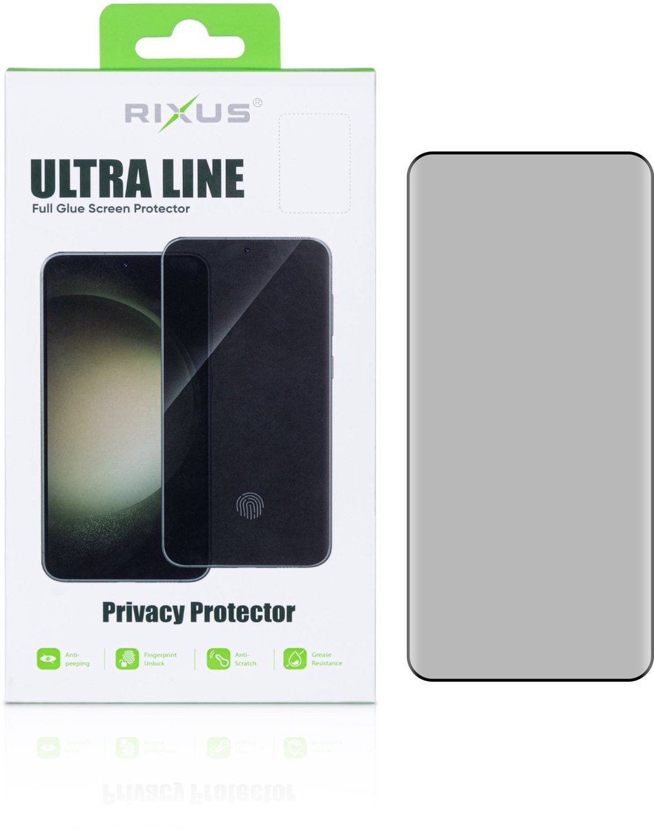 Rixus Privacy Ultra Line Tempered Glass For Samsung Galaxy S24, S25
