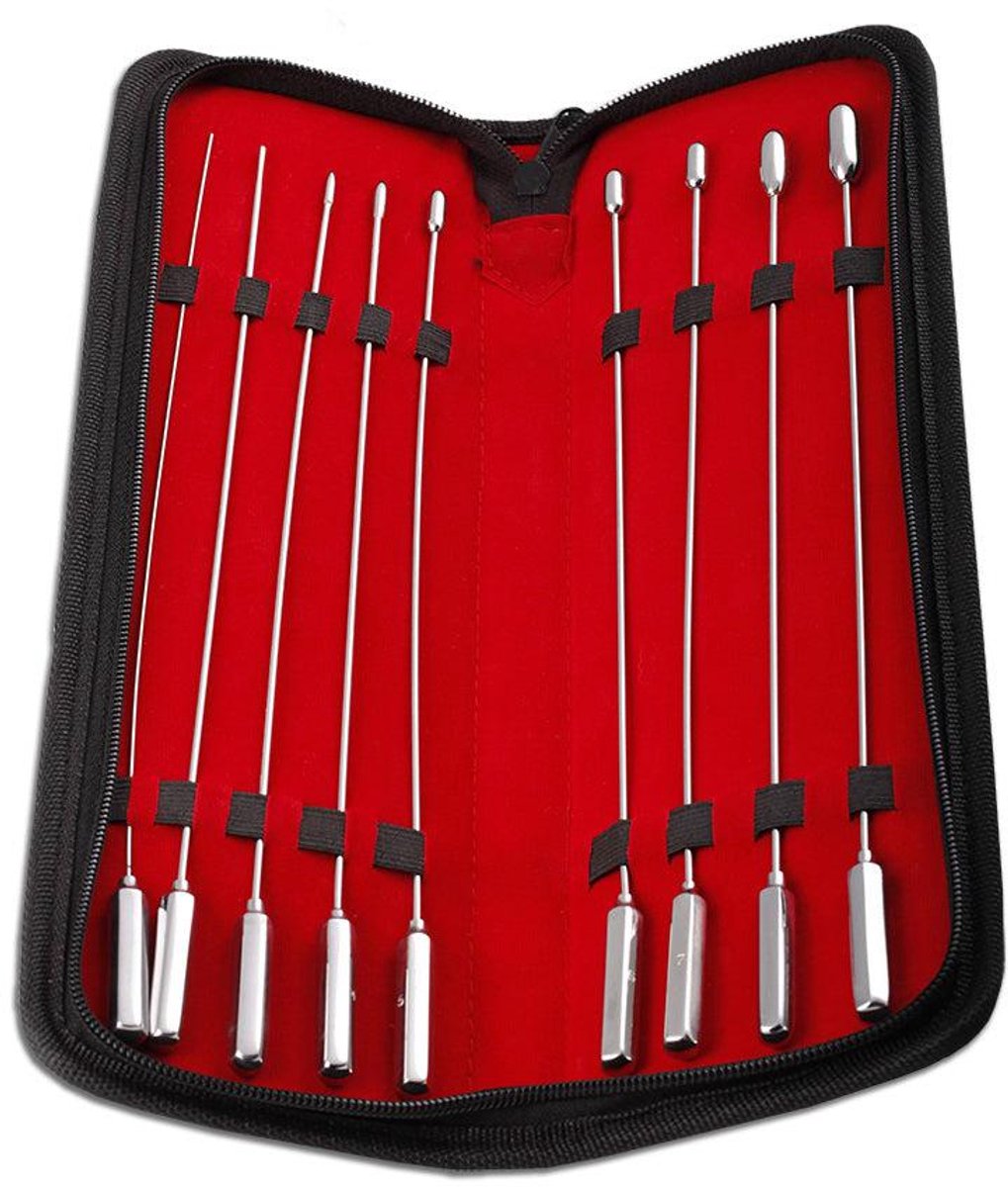 Black Label - Rosebud Sounds Set - Dilators - 8 stuks - RVS