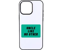 Hacebo® - uncle like no other telefoonhoesje - Oom - geweldige oom - telefoonhoesjes - niemand anders - verjaardag - cadeau - kado - bedankje - geschenk - hoesje geschikt voor iPhone 16 Pro Max
