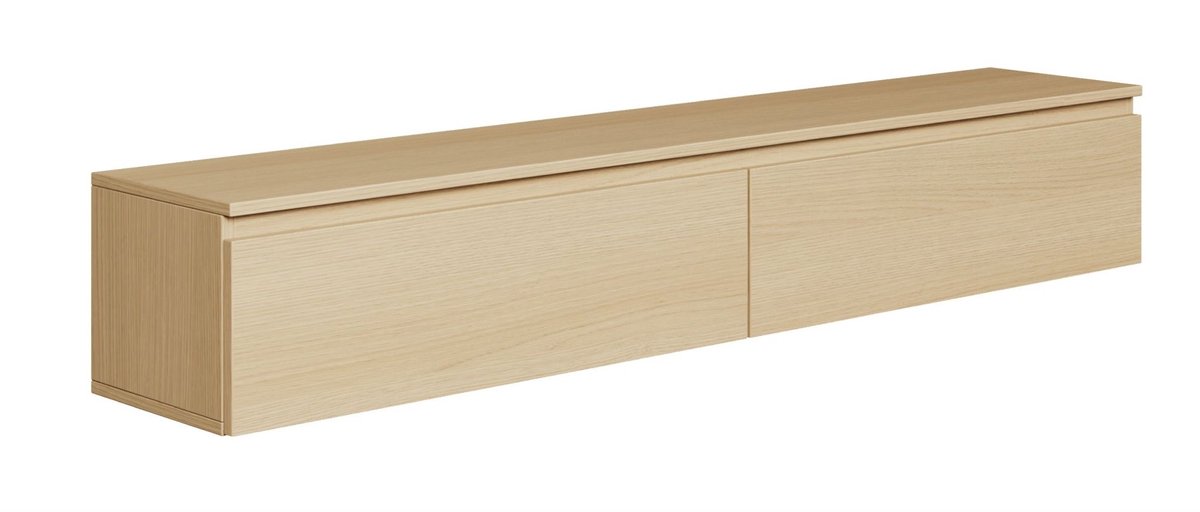 Selsey Bemmi - TV-wandmeubel, Lindberg eiken, 175 cm Houtlook eiken