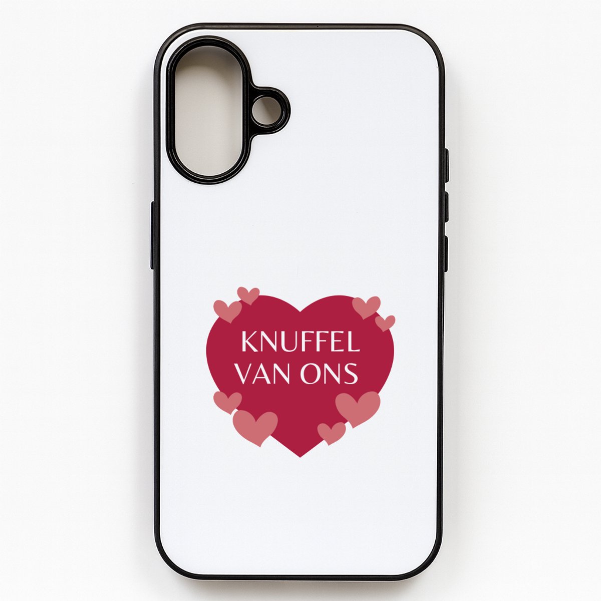 Hacebo® - Knuffel van ons telefoonhoesje - Liefde - iemand die liefde nodig heeft - telefoonhoesjes - verjaardagscadeau - kado - gift - geschenk - hoesje geschikt voor iPhone 16