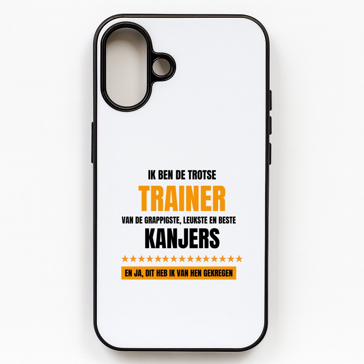 Hacebo® - Trotse trainer telefoonhoesje - Trainer - een trainer - telefoonhoesjes - sport - verjaardagscadeau - cadeau voor trainer - hoesje geschikt voor iPhone 16