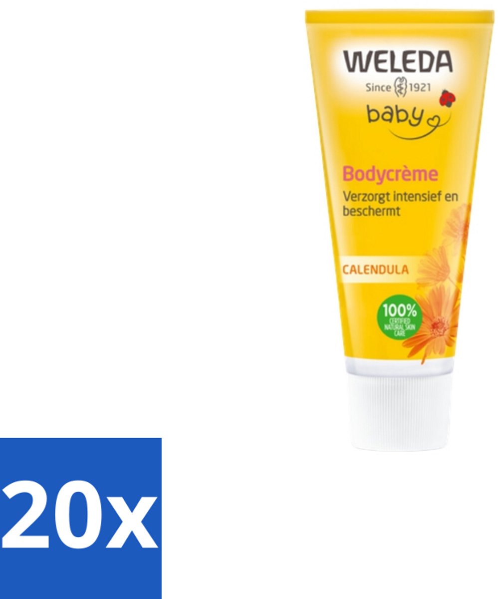Image of 20 x WELEDA - Bodycrème - Baby & Kind Calendula - 75 ml - Babyhuid - Verzorging Gezicht - Verzorging Lichaam - Biologische Ingrediënten
