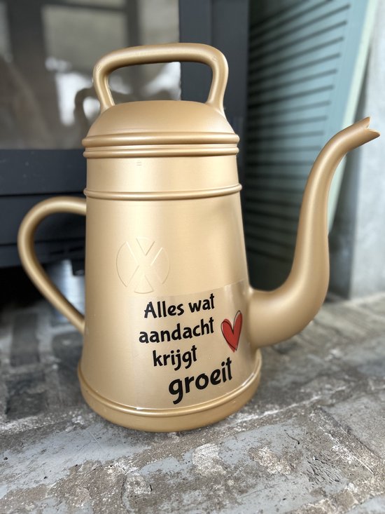 Gieter Roestvrij Stalen Gieter - 1,5 L Metalen Gieter Met Lange Tuit Om Morsen Te Voorkomen Perfecte Plantengieter Voor Buiten En In