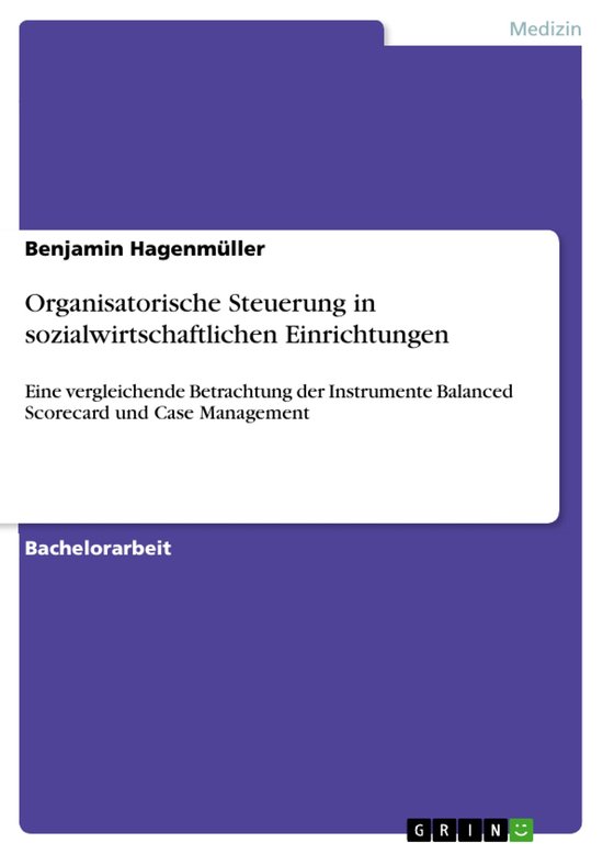 Organisatorische Steuerung in sozialwirtschaftlichen Einrich ... - cover