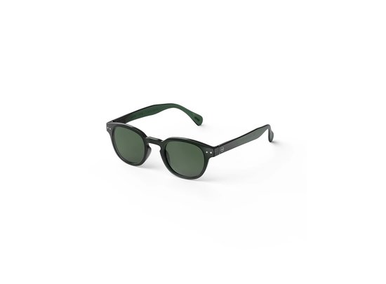 Lunettes de soleil Izipizi Office Playground #C en bakélite vert