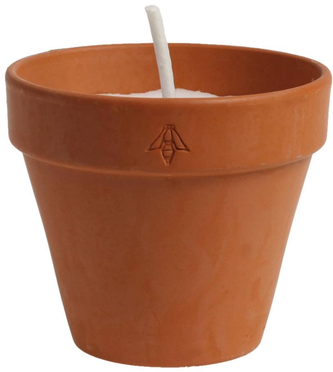Cerabella Terracotta Tuinkaars M – Citronella – Handgemaakt van 100% sojawas – Brandduur ca. 15 uur – 13,5 × 11 cm