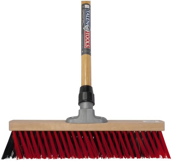 Talen Tools - X-bezem - Buiten - 40 cm - Rood/Zwart - Compleet